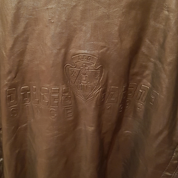 RARE Dolce & Gabbana Leather Jacket M Size 52 D&G - Picture 4 of 8